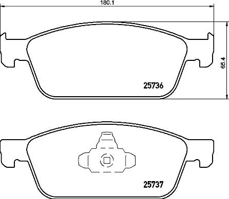 Brembo P 24 157 - Гальмівні колодки, дискові гальма autozip.com.ua