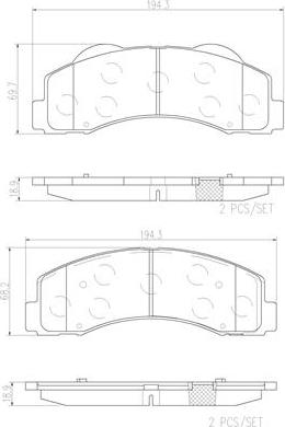 Brembo P24166N - Гальмівні колодки, дискові гальма autozip.com.ua