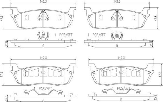 Brembo P24104N - Гальмівні колодки, дискові гальма autozip.com.ua