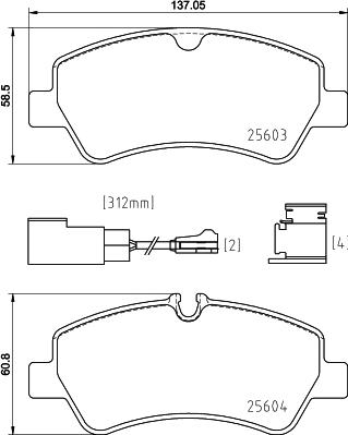 Brembo P 24 187 - Гальмівні колодки, дискові гальма autozip.com.ua