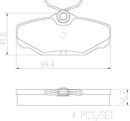 Brembo P24132N - Гальмівні колодки, дискові гальма autozip.com.ua