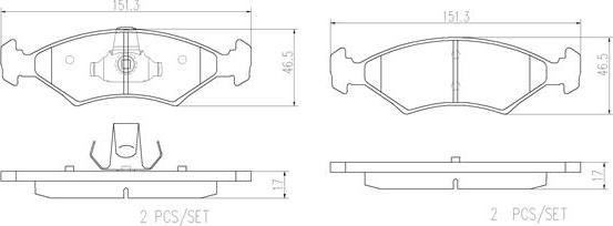 Brembo P24123N - Гальмівні колодки, дискові гальма autozip.com.ua