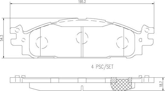 Brembo P24174N - Гальмівні колодки, дискові гальма autozip.com.ua