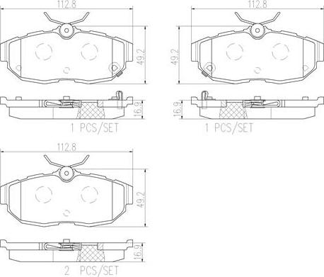 Brembo P24170N - Гальмівні колодки, дискові гальма autozip.com.ua