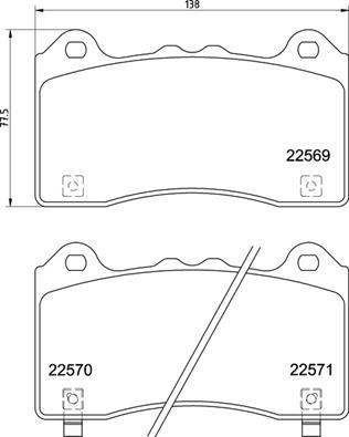 Brembo P 24 202 - Гальмівні колодки, дискові гальма autozip.com.ua