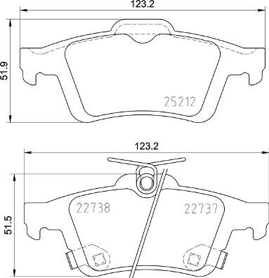 Brembo P 24 216 - Гальмівні колодки, дискові гальма autozip.com.ua