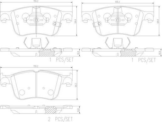 Brembo P24218N - Гальмівні колодки, дискові гальма autozip.com.ua