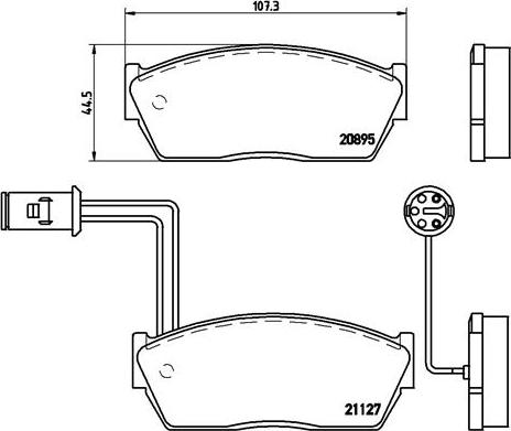 Brembo P 28 009 - Гальмівні колодки, дискові гальма autozip.com.ua