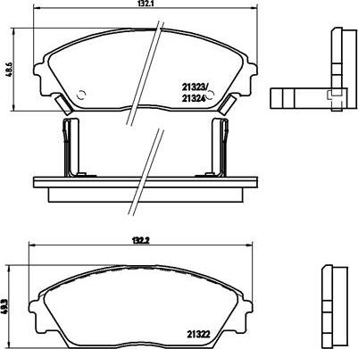 Brembo P 28 016 - Гальмівні колодки, дискові гальма autozip.com.ua