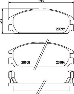 Brembo P 28 010 - Гальмівні колодки, дискові гальма autozip.com.ua