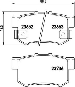 Brembo P 28 039 - Гальмівні колодки, дискові гальма autozip.com.ua