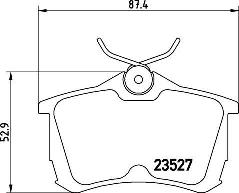 Brembo P 28 030 - Гальмівні колодки, дискові гальма autozip.com.ua