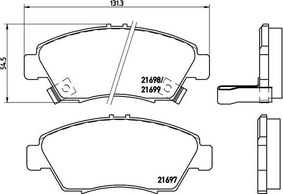 Brembo P 28 024 - Гальмівні колодки, дискові гальма autozip.com.ua
