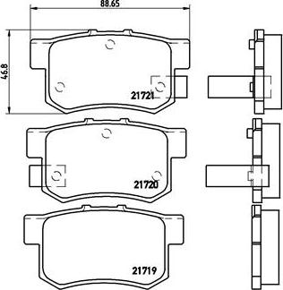 Brembo P 28 022 - Гальмівні колодки, дискові гальма autozip.com.ua