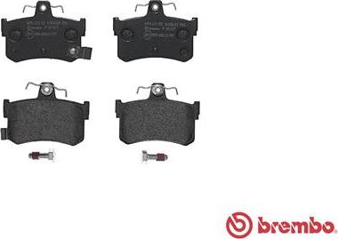 Brembo P 28 027 - Гальмівні колодки, дискові гальма autozip.com.ua