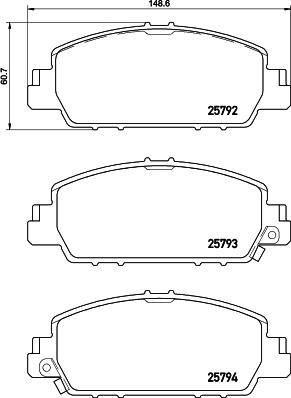 Brembo P 28 077 - Гальмівні колодки, дискові гальма autozip.com.ua