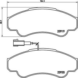 Brembo P 23 092 - Гальмівні колодки, дискові гальма autozip.com.ua