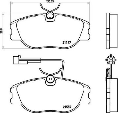 Brembo P 23 043 - Гальмівні колодки, дискові гальма autozip.com.ua