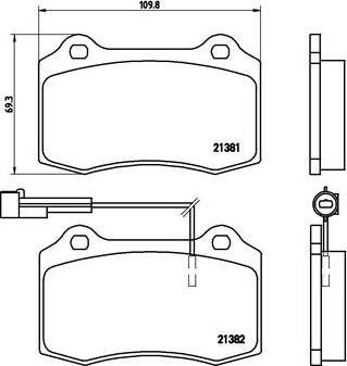 Brembo P 23 052 - Гальмівні колодки, дискові гальма autozip.com.ua