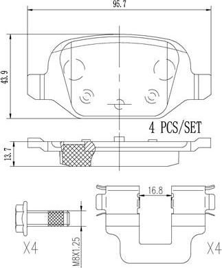 Brembo P23064N - Гальмівні колодки, дискові гальма autozip.com.ua