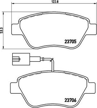 Brembo P 23 085 - Гальмівні колодки, дискові гальма autozip.com.ua