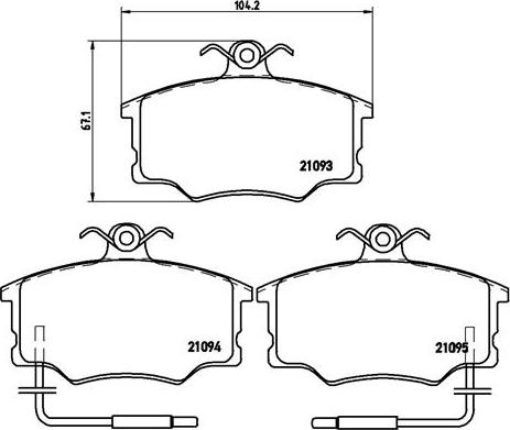 Brembo P 23 034 - Гальмівні колодки, дискові гальма autozip.com.ua