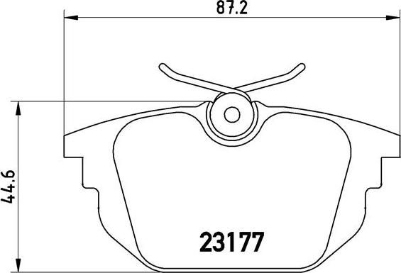 Brembo P 23 026 - Гальмівні колодки, дискові гальма autozip.com.ua