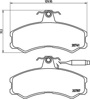 Brembo P 23 022 - Гальмівні колодки, дискові гальма autozip.com.ua