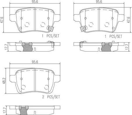 Brembo P23156N - Гальмівні колодки, дискові гальма autozip.com.ua