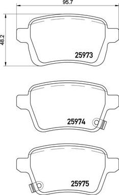 Brembo P 23 156 - Гальмівні колодки, дискові гальма autozip.com.ua