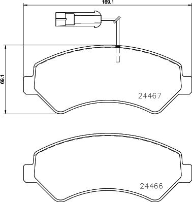 Brembo P 23 161 - Гальмівні колодки, дискові гальма autozip.com.ua