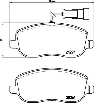 Brembo P 23 100 - Гальмівні колодки, дискові гальма autozip.com.ua