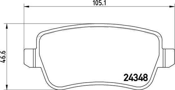 Brembo P 23 101 - Гальмівні колодки, дискові гальма autozip.com.ua