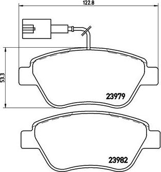 Brembo P 23 108 - Гальмівні колодки, дискові гальма autozip.com.ua