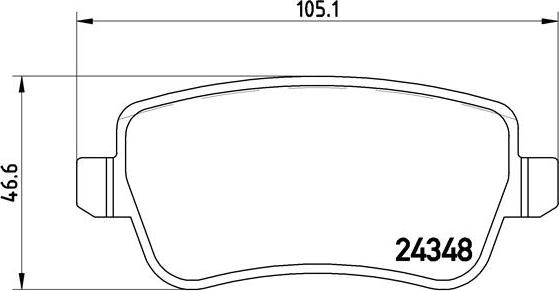 Brembo P 23 102 - Гальмівні колодки, дискові гальма autozip.com.ua