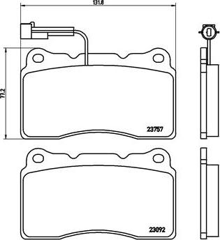 Wagner WBP23092B-D - Гальмівні колодки, дискові гальма autozip.com.ua