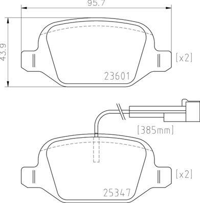 Brembo P 23 181 - Гальмівні колодки, дискові гальма autozip.com.ua