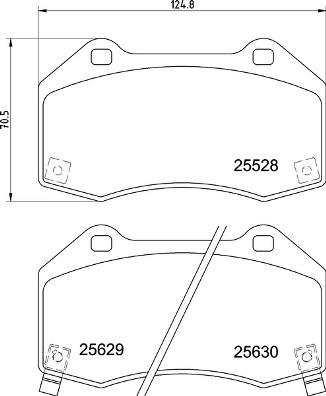 Brembo P 23 182 - Гальмівні колодки, дискові гальма autozip.com.ua