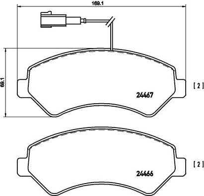 Brembo P 23 136 - Гальмівні колодки, дискові гальма autozip.com.ua