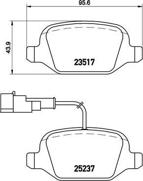 Brembo P 23 131 - Гальмівні колодки, дискові гальма autozip.com.ua