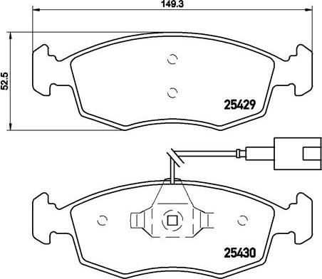 Brembo P 23 138 - Гальмівні колодки, дискові гальма autozip.com.ua