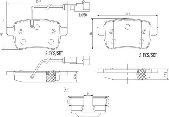 Brembo P23133N - Гальмівні колодки, дискові гальма autozip.com.ua