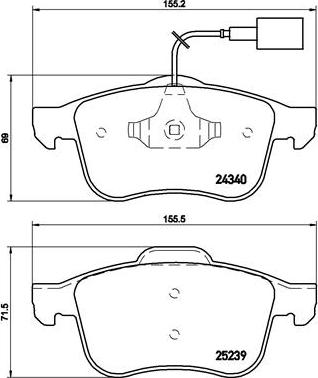 Brembo P 23 132 - Гальмівні колодки, дискові гальма autozip.com.ua