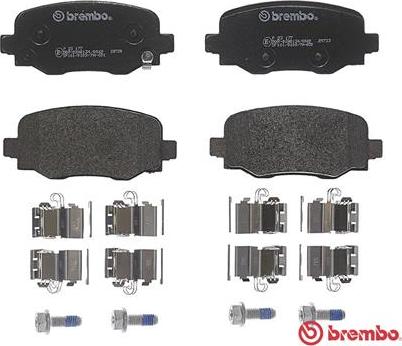 Brembo P 23 177 - Комплект гальмівних колодок з 4 шт. дисків autozip.com.ua