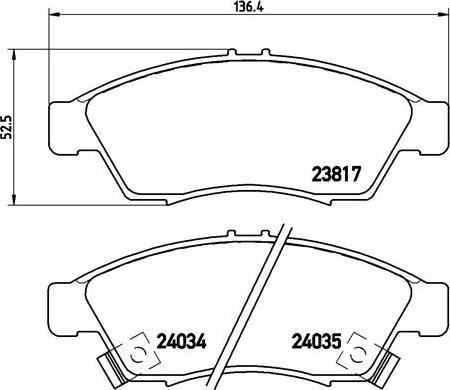 Brembo P 79 014 - Гальмівні колодки, дискові гальма autozip.com.ua