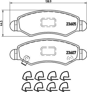 Brembo P 79 015 - Гальмівні колодки, дискові гальма autozip.com.ua