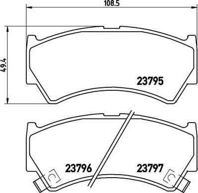 Brembo P 79 013 - Гальмівні колодки, дискові гальма autozip.com.ua