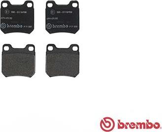 Brembo P 71 008 - Гальмівні колодки, дискові гальма autozip.com.ua