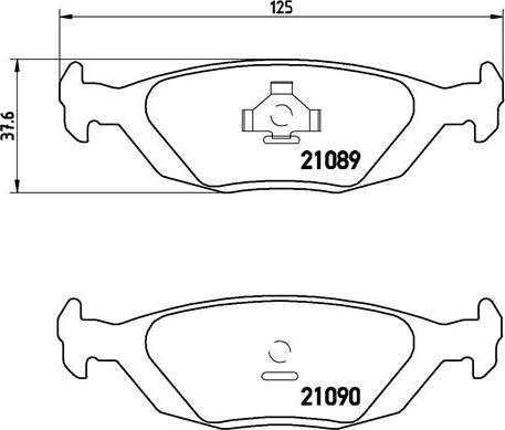 Brembo P 71 003 - Гальмівні колодки, дискові гальма autozip.com.ua