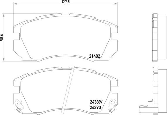 Brembo P 78 007 - Гальмівні колодки, дискові гальма autozip.com.ua